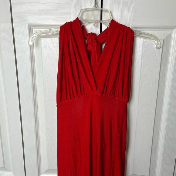 Missguided Halter Gown Red 8 - Picture 10 of 10
